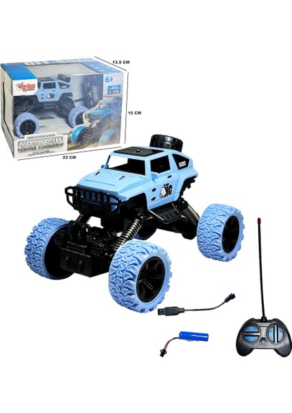 Uzaktan Kumandalı Full Fonksiyon Şarjlı Büyük Teker Off Road Jeep