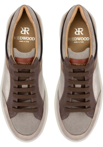 Erkek Deri & Tekstil Taupe Sneakers & Spor Ayakkabı 1022 16486 Erk Ayk Y24 Taupe