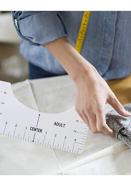 4 Adet T Shirt Hizalama Merkezleme Kılavuz Cetveli Plastik fırsatları