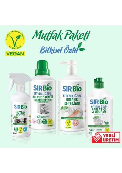 Sır Bio Bitkisel Özlü Mutfak Paketi 4'lü