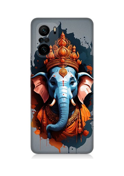 Xiaomi Redmi K40 Uyumlu Ganesha Ganeşa Desenli Silikon Kılıf