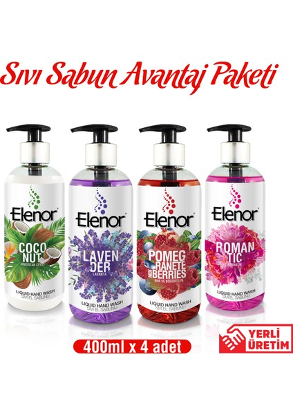 Sıvı Sabun 4’lü Avantaj Paketi 4 x 400 ml