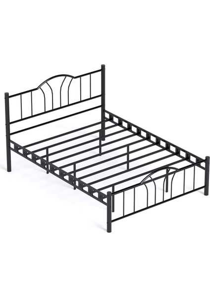 Bella Çift Kişilik Ferforje Metal Karyola 140x200 Siyah indirimleri