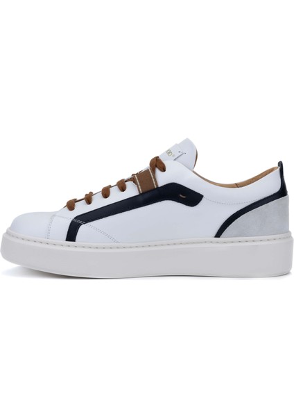 Erkek Hakiki Deri Beyaz Sneakers & Spor Ayakkabı 1022 16518 Erk Ayk Y24 Bıanco fiyatları