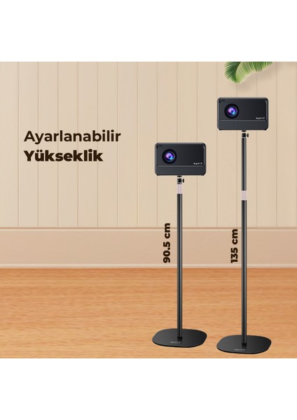 PA305 Ayaklı Projeksiyon Tripod 90 - 135CM Ayarlanabilir Yükseklik Karbon Çelik
