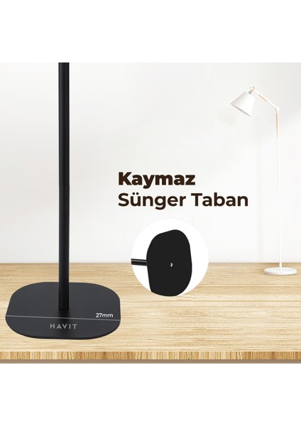 PA305 Ayaklı Projeksiyon Tripod 90 - 135CM Ayarlanabilir Yükseklik Karbon Çelik
