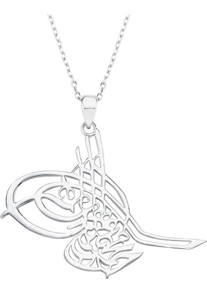 Tuğralı Gümüş Kolye