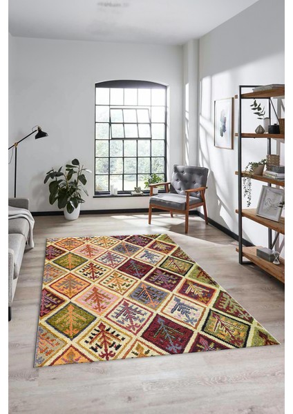 Dijital Kaymaz Taban Yıkanabilir Patchwork Desen Yolluk Mutfak Salon Halısı, Patchwork-08-Renkli, indirimleri