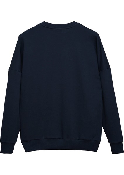 Homebody Oversize Sweatshirt  Kadın - Lacivert