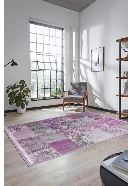 Dijital Kaymaz Taban Yıkanabilir Patchwork Desen Yolluk Mutfak Salon Halısı, Patchwork-17-Pembe, fiyatları