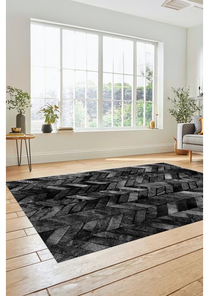 Dijital Kaymaz Taban Yıkanabilir Patchwork Desen Yolluk Mutfak Salon Halısı, Patchwork-13-Antrasit, fiyatları