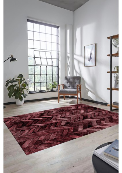 Dijital Kaymaz Taban Yıkanabilir Patchwork Desen Yolluk Mutfak Salon Halısı, Patchwork-13-Kırmızı, fırsatları