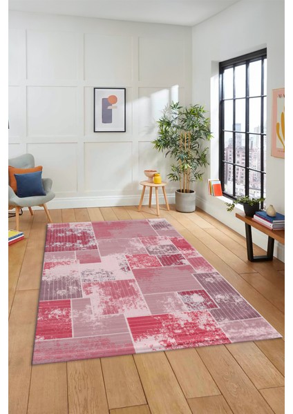 Dijital Kaymaz Taban Yıkanabilir Patchwork Desen Yolluk Mutfak Salon Halısı, Patchwork-20-Kırmızı, fiyatları