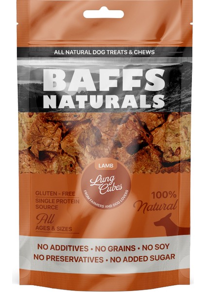 Baffs Naturals Kuzu Küp Ciğer %100 Doğal Köpek Ödül Maması 100 gr