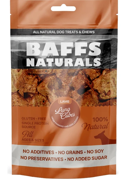 Baffs Naturals Kuzu Küp Ciğer %100 Doğal Köpek Ödül Maması 100 gr