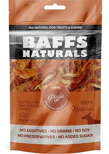 Baffs Naturals Kuzu Kamış %100 Doğal Çiğnemelik Köpek Ödül Maması 100 gr