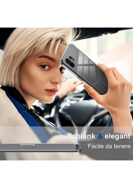 Nothing Phone 2 Kılıf Kamera Korumalı Yumuşak Şeffaf Silikon Renksiz Kalınlaştırılmış Köşe Kenar fırsatları