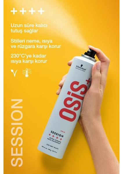 Session Ekstra Güçlü Tutucu Sprey 500ML x 2 Adet | Neme, Isıya ve Rüzgara Karşı Kalıcı Koruma