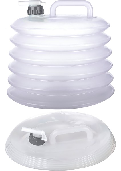 Akordiyon 10 Litre Katlanır Su Bidonu Outdoor Kamp Su Kovası Çeşme Piknik Damacana Içecek Şişesi