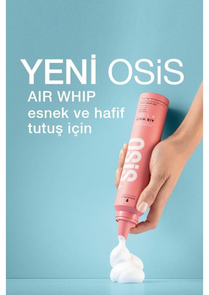 Air Whip Hacim ve Tutuş Sağlayan Esnek Köpük 200ML x 2 Adet | Nemli Saç Hissi, Isı Koruma