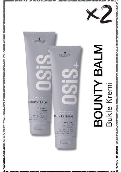 Bounty Balm Bukle Kremi 150ML x 2 Adet | Saçın Doğal Buklelerini Belirginleştirir, Kolay Tarama