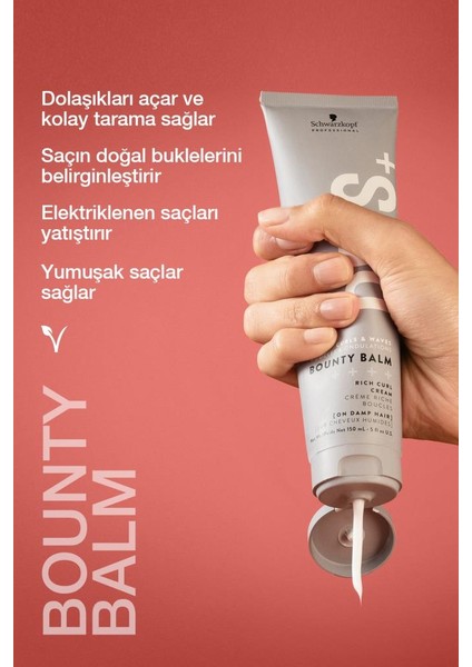 Bounty Balm Bukle Kremi 150ML x 2 Adet | Saçın Doğal Buklelerini Belirginleştirir, Kolay Tarama