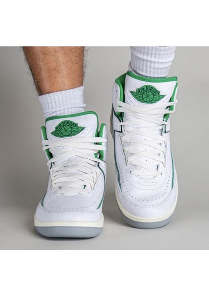 Air Jordan 2 Retro Lucky Green Erkek Basketbol AYAKKABISI-DR8884-103 modelleri