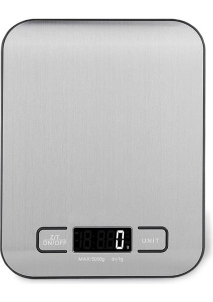 Mutfak Elektronik Terazisi Pişirme Terazisi Mutfak Terazisi Taşınabilir Gıda Paslanmaz Çelik Tezgah Terazisi 5-10KG (Yurt Dışından)