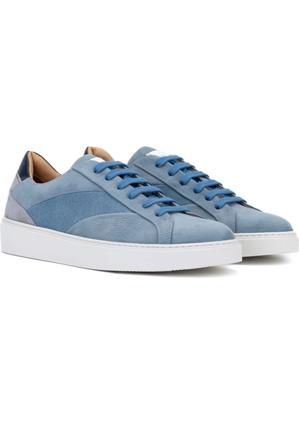 Erkek Hakiki Deri Mavi Sneakers & Spor Ayakkabı 1022 16517 Erk Ayk Y24 Denım indirimleri