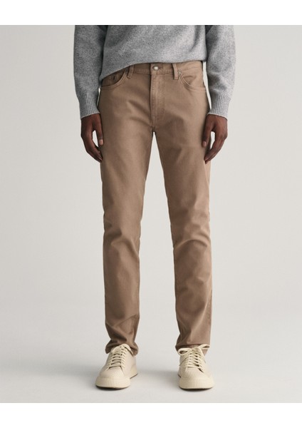 Erkek Kahverengi Slim Fit Jean 1000262.261 fırsatları