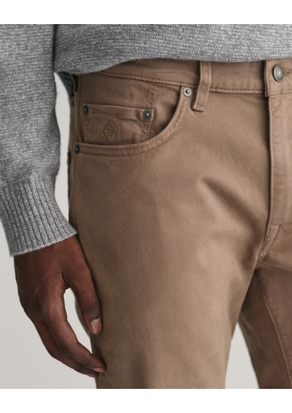 Erkek Kahverengi Slim Fit Jean 1000262.261 indirimleri