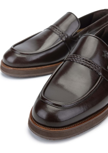 Erkek Deri Kahverengi Loafer Ayakkabı 183 20071 Erk Ayk SK23/24 Kahve modelleri