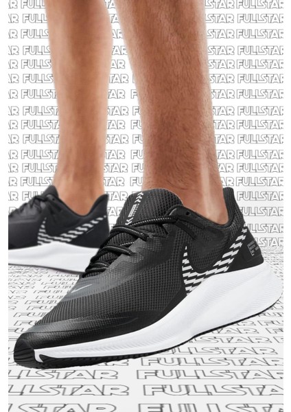 Quest 3 Shield Walk Run Shoes Water Rpll. Reflektörlü Yürüyüş Koşu Ayakkabısı Siyah