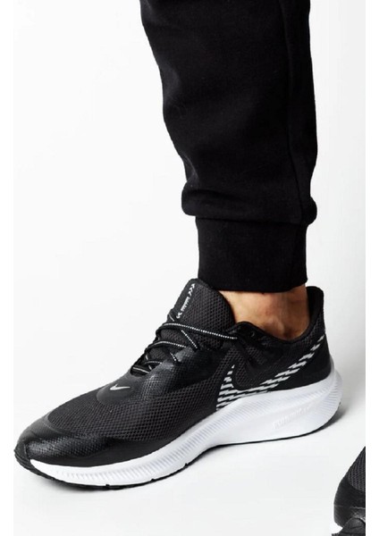Quest 3 Shield Walk Run Shoes Water Rpll. Reflektörlü Yürüyüş Koşu Ayakkabısı Siyah