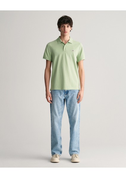 Erkek Yeşil Regular Fit Logolu Polo 2210.345 fiyatları