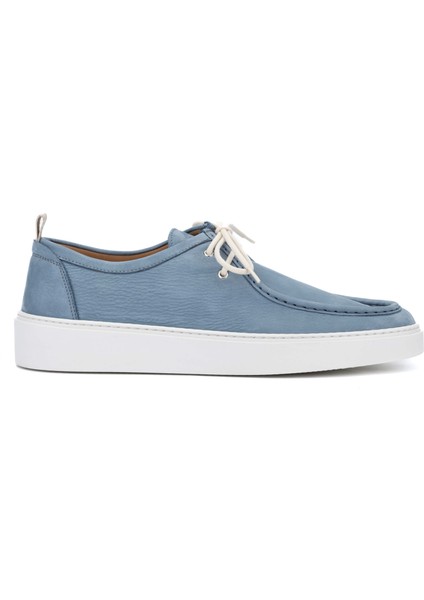 Erkek Hakiki Deri Mavi Sneakers & Spor Ayakkabı 1022 16506 Erk Ayk Y24 Denım