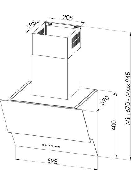 Ankastre Davlumbaz Argemon WW60