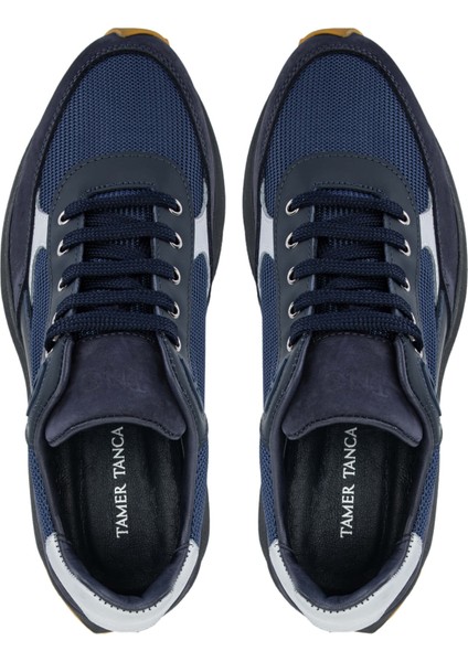 Tamer Tanca Erkek  Deri Lacivert Sneakers & Spor Ayakkabı 698 1053-7 Erk Ayk SK23/24 Lacı