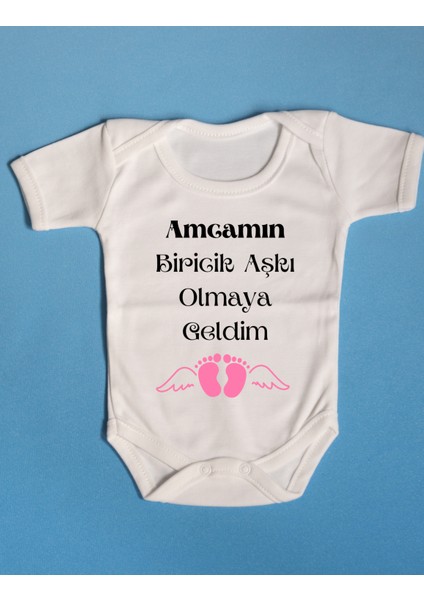 Pamuklu Bebek Zıbını Özel Tasarım Amcamın Biricik Aşkı