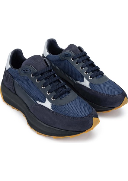 Erkek Deri Lacivert Sneakers & Spor Ayakkabı 698 1053-7 Erk Ayk SK23/24 Lacı