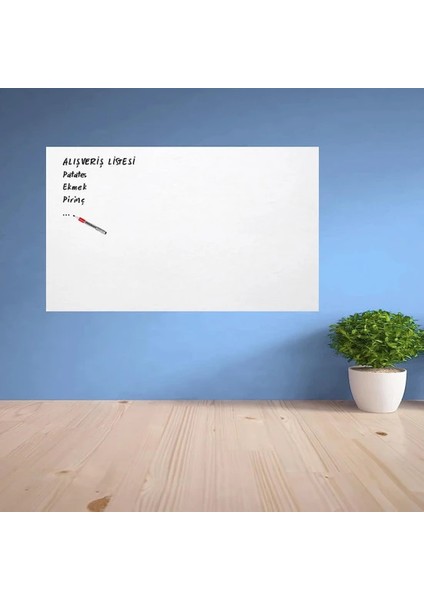 Ders Çalışma Yazı Tahtası Manyetik Duvar Stickerı 100X60 cm