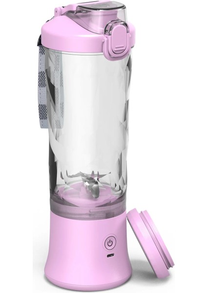 Mor Tarzı 36V 600 ml Su Geçirmez Güçlü Taşınabilir Blender Elektrikli Meyve Sıkacağı Bardağı Meyve Smoothie Mikserler Sallar USB Şarj Edilebilir Mini Blender (Yurt Dışından)