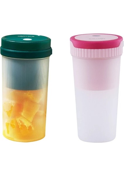 Pembe Tarzı Elektrikli Portakal Pres Blender Kablosuz Meyve Pişirme Makinesi Şarj Meyve Sıkacağı Bardağı 425B (Yurt Dışından) fiyatları