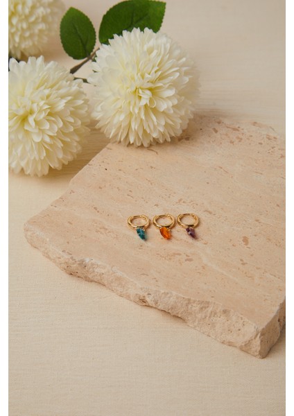 Kadın 3'lü Renkli Halka Model Bijuteri Küpe fiyatları