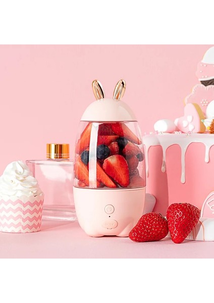 Pembe Tarzı Taşınabilir Sıkacağı Çok Fonksiyonlu Elektrikli Meyve Suyu Sıkacağı Limon Meyve Suyu Yapımcısı Mikser Meyve Smoothie Blender Portakal Sıkacağı (Yurt Dışından)
