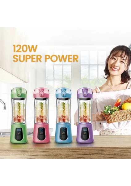 Mor Tarzı 380 ml Mini Taşınabilir Sıkacağı USB Elektrikli Portakal Sıkacağı Meyve Smoothie Blenderı Mikser Ev Meyve Suyu Bardağı Sıkacağı Makinesi (Yurt Dışından)