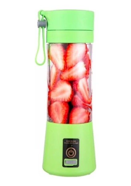 Yeşil Stil Mutfak Elektrikli Meyve Sıkacağı Taşınabilir Blender USB Şarj Smoothie Blender Meyve Karıştırıcılar Milkshake Yapımcısı Makinesi Gıda Sınıfı Malzeme (Yurt Dışından)