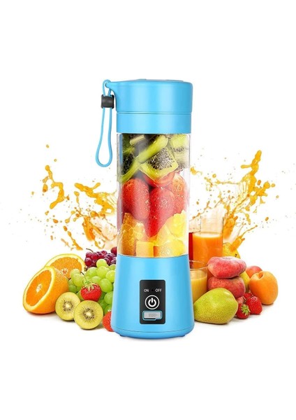 Yeşil Stil Mutfak Elektrikli Meyve Sıkacağı Taşınabilir Blender USB Şarj Smoothie Blender Meyve Karıştırıcılar Milkshake Yapımcısı Makinesi Gıda Sınıfı Malzeme (Yurt Dışından)