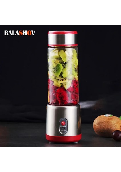 Siyah Stil 450 ml Taşınabilir Sıkacakları Çok Fonksiyonlu Elektrikli Blender USB Şarj Edilebilir Elektrikli Mikser Meyve Portakal Milkshake Suyu Yapma Makinesi (Yurt Dışından)