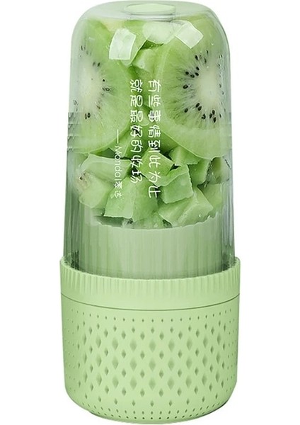 Yeşil Stil 250 ml Kablosuz Elektrikli Meyve Sıkacağı Blender Mikser USB Şarj Edilebilir Makine Ev Taşınabilir Blender Maker Fincan (Yurt Dışından)
